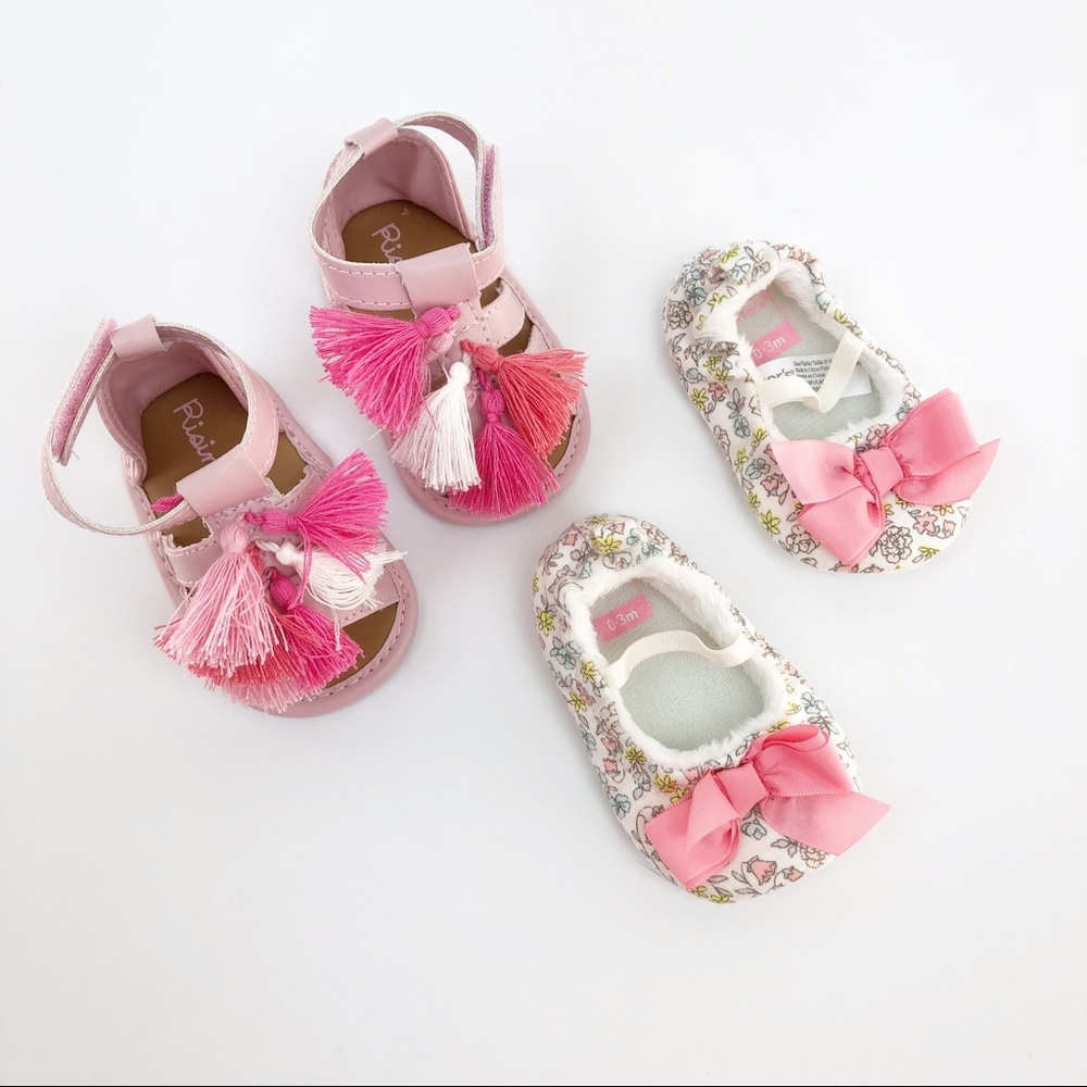 Carter’s Baby Girl Sandals Flats Crib Shoe Newborn - Picture 1 of 6